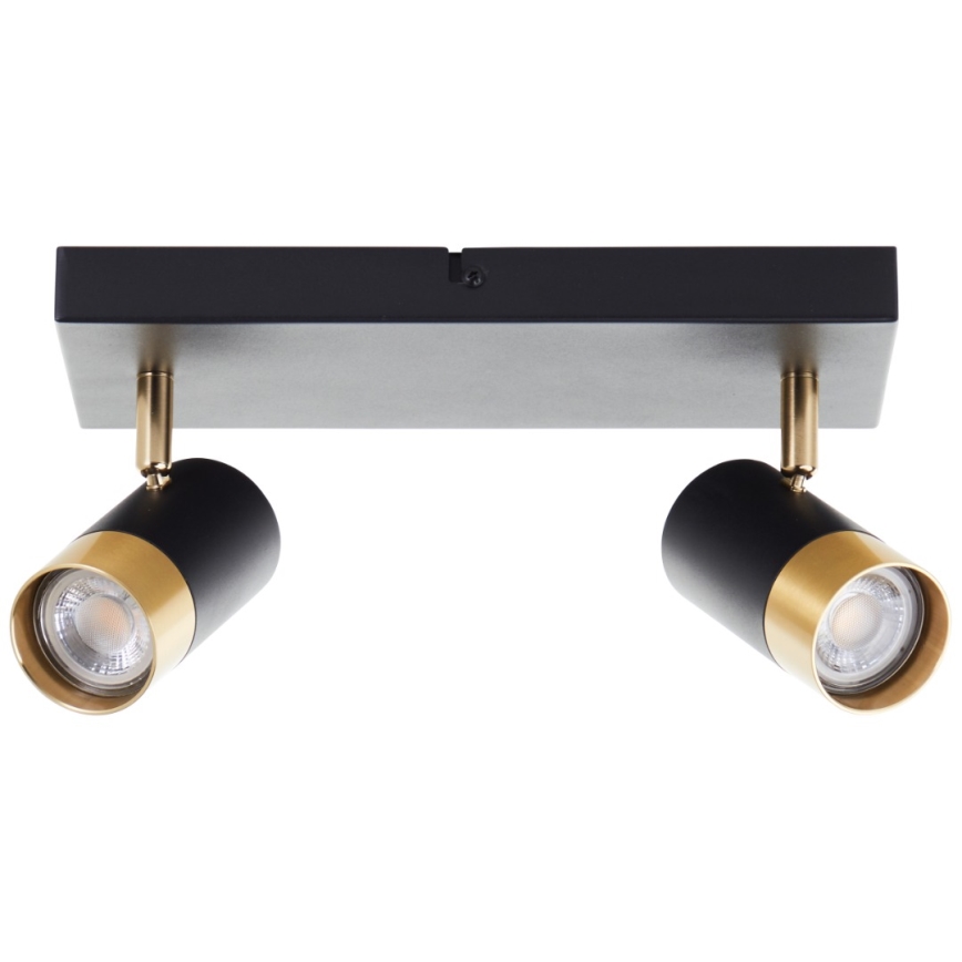 Brilliant - LED Bodové svítidlo VIGOLO 2xGU10/5W/230V černá/zlatá