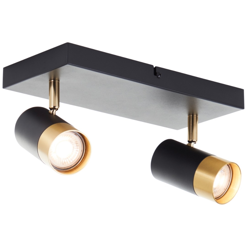 Brilliant - LED Bodové svítidlo VIGOLO 2xGU10/5W/230V černá/zlatá