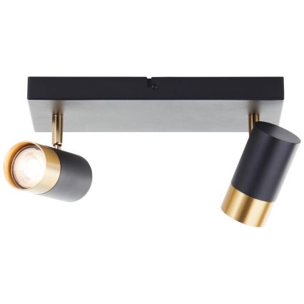 Brilliant - LED Bodové svítidlo VIGOLO 2xGU10/5W/230V černá/zlatá