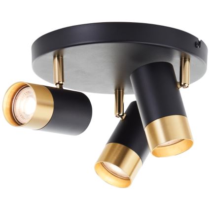 Brilliant - LED Bodové svítidlo VIGOLO 3xGU10/5W/230V černá/zlatá