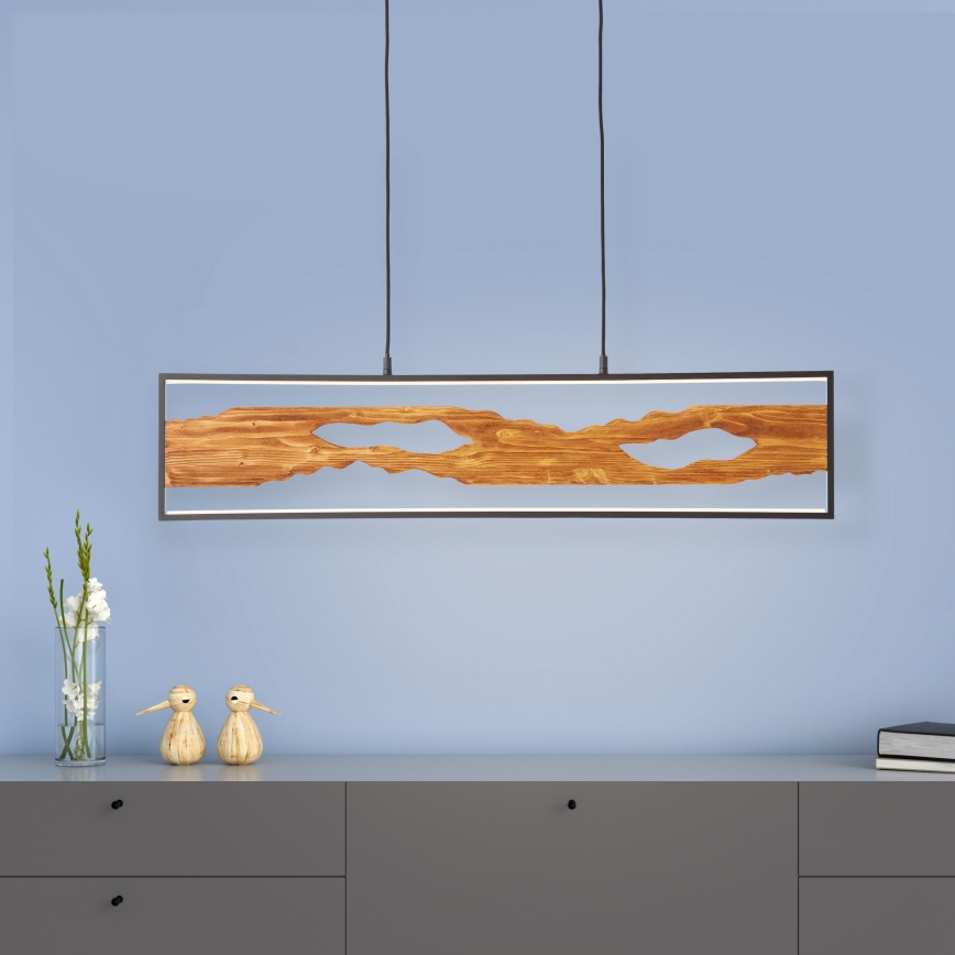 Brilliant - LED Lustr na lanku CHAUMONT LED/20W/230V borovice