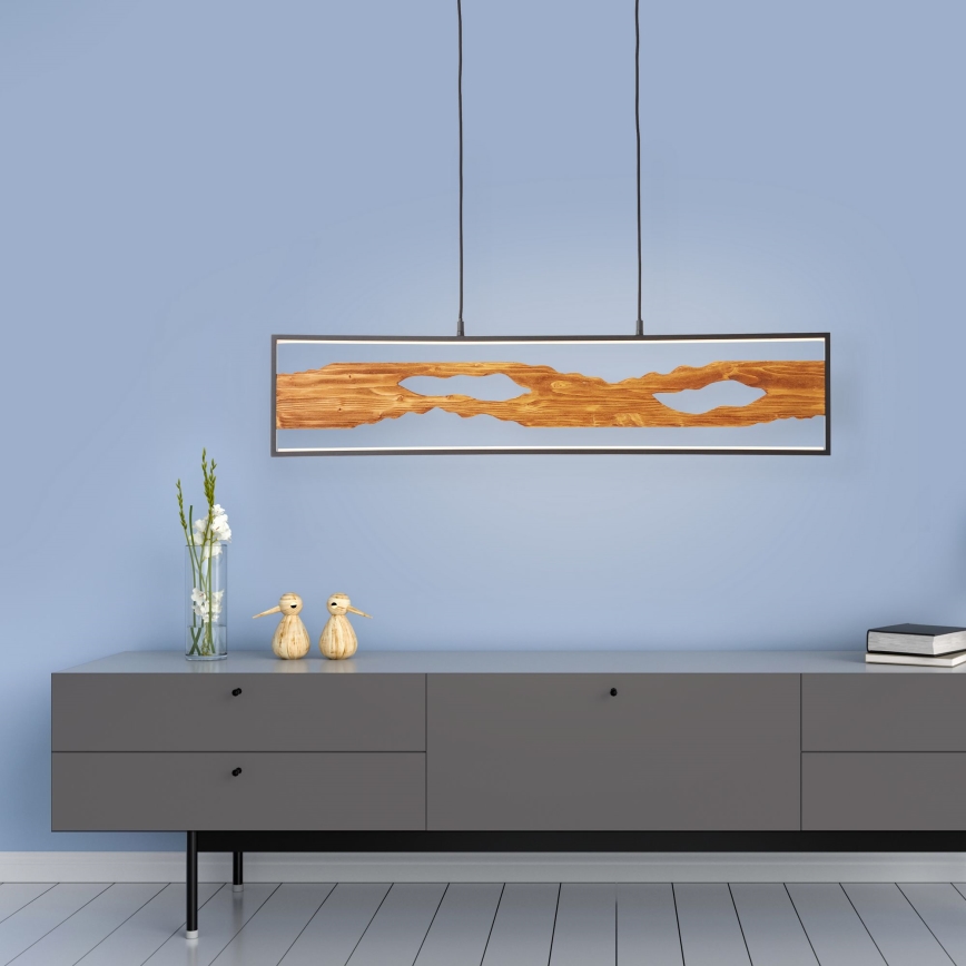 Brilliant - LED Lustr na lanku CHAUMONT LED/20W/230V borovice