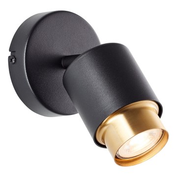 Brilliant - LED Nástěnné bodové svítidlo COVELO 1xGU10/5W/230V černá/zlatá