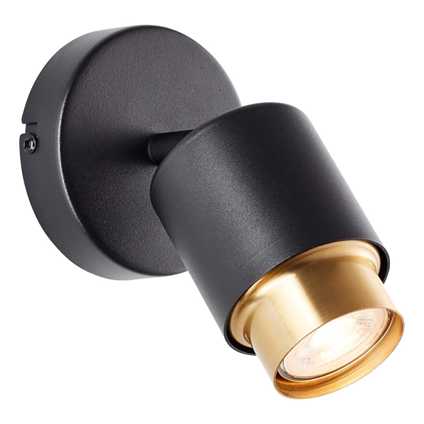 Brilliant - LED Nástěnné bodové svítidlo COVELO 1xGU10/5W/230V černá/zlatá