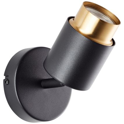 Brilliant - LED Nástěnné bodové svítidlo COVELO 1xGU10/5W/230V černá/zlatá