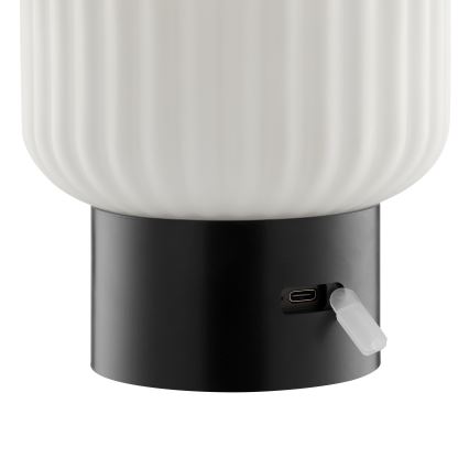 Brilliant - LED RGBW Stmívatelná nabíjecí dotyková venkovní stolní lampa SARASTRO LED/3W/5V 2700K 1800 mAh IP44 bílá