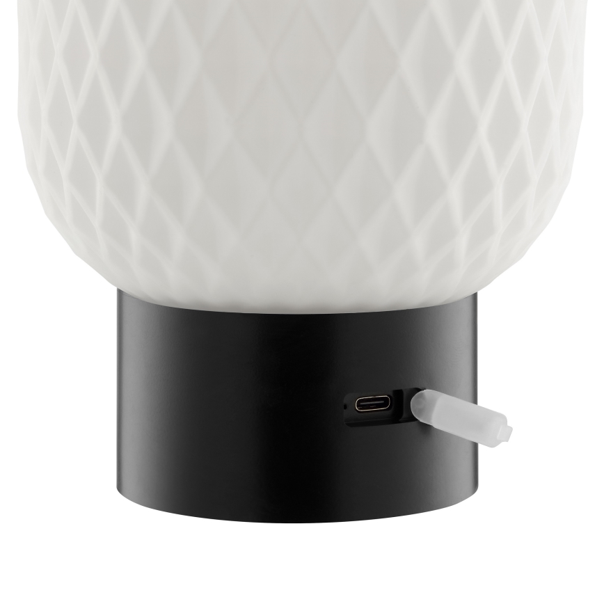 Brilliant - LED RGBW Stmívatelná nabíjecí dotyková venkovní stolní lampa SARASTRO LED/3W/5V 2700K 1800 mAh IP44 bílá