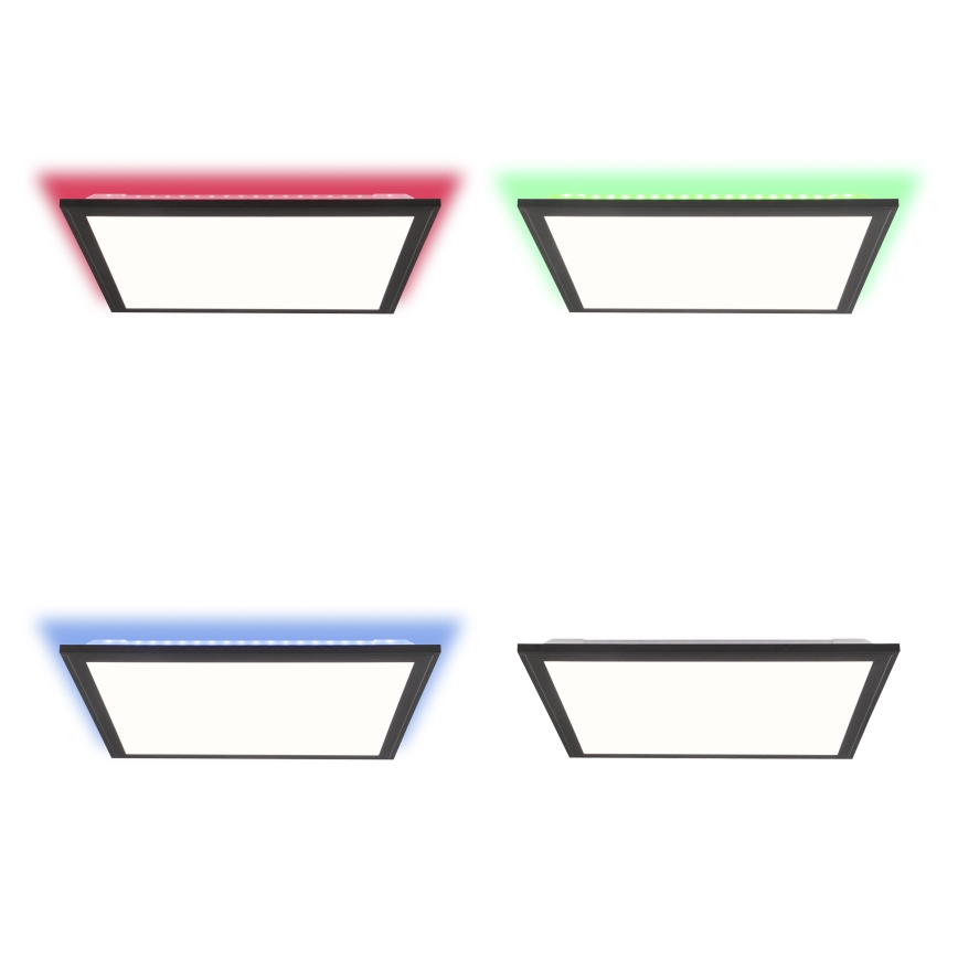 Brilliant - LED RGBW Stmívatelné stropní svítidlo ALLIE LED/24W/230V 2700-6500K černá + dálkové ovládání