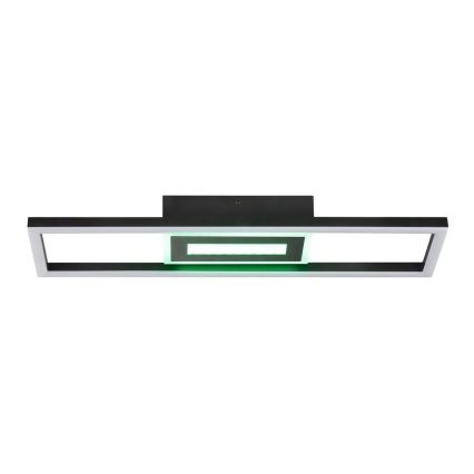 Brilliant - LED RGBW Stmívatelné stropní svítidlo BESSON LED/20W/230V 3000-6500K černá + dálkové ovládání