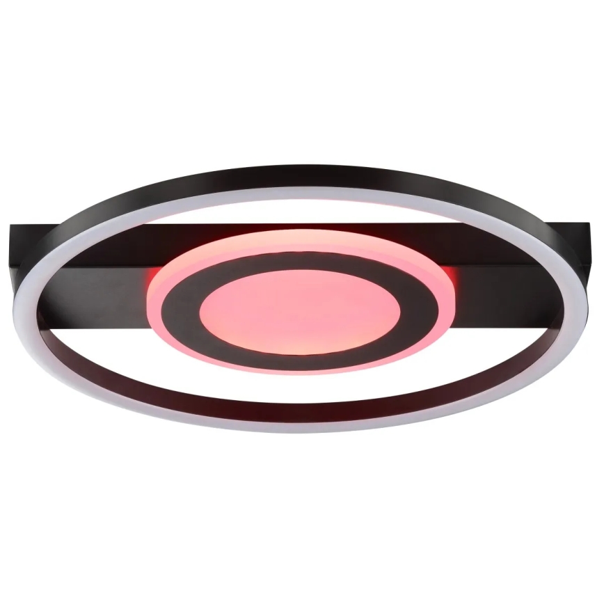 Brilliant - LED RGBW Stmívatelné stropní svítidlo MAUREEN LED/20W/230V 3000-6500K černá + dálkové ovládání