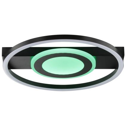 Brilliant - LED RGBW Stmívatelné stropní svítidlo MAUREEN LED/20W/230V 3000-6500K černá + dálkové ovládání