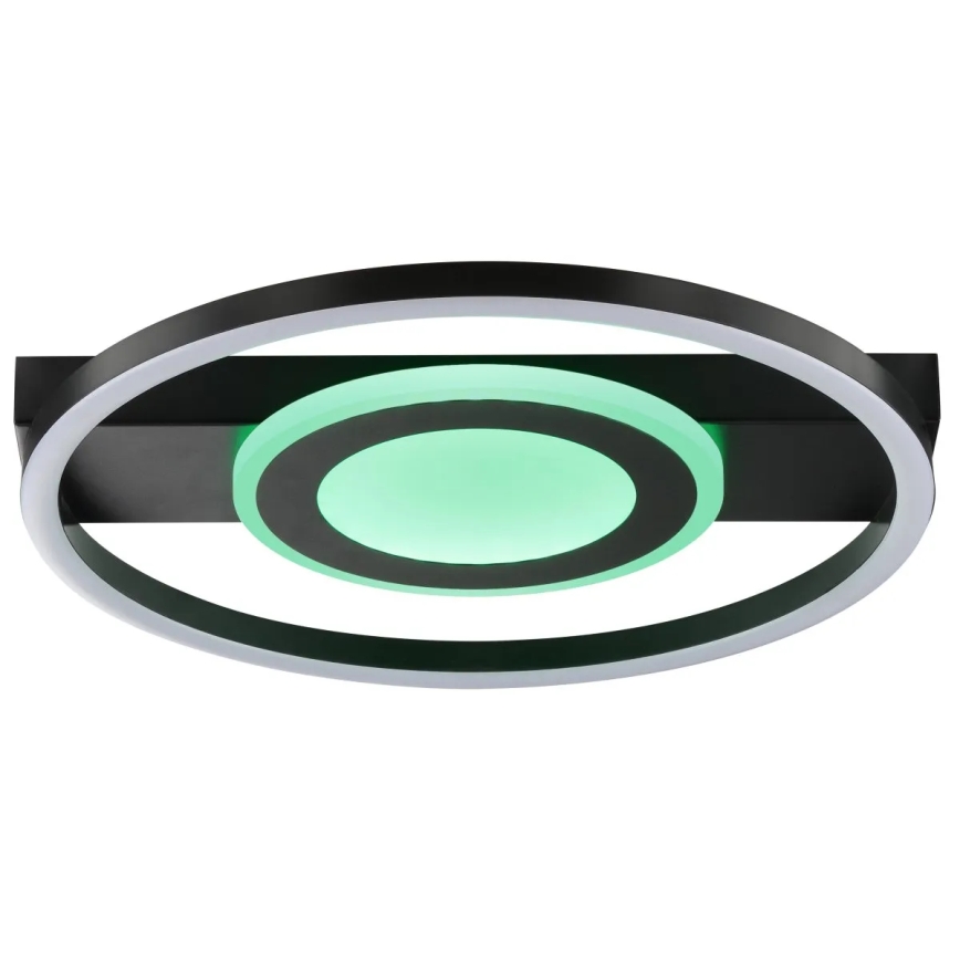 Brilliant - LED RGBW Stmívatelné stropní svítidlo MAUREEN LED/20W/230V 3000-6500K černá + dálkové ovládání