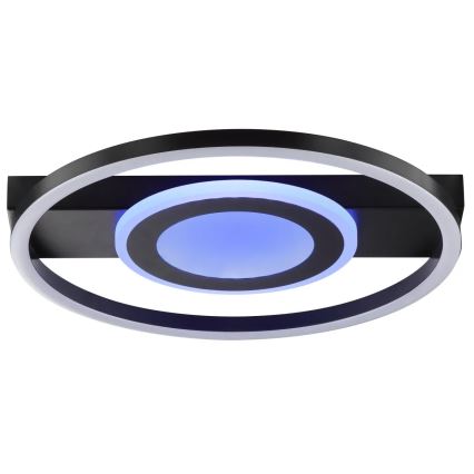 Brilliant - LED RGBW Stmívatelné stropní svítidlo MAUREEN LED/20W/230V 3000-6500K černá + dálkové ovládání