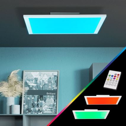 Brilliant - LED RGBW Stmívatelné stropní svítidlo ABIE LED/24W/230V 2700-6500K + dálkové ovládání