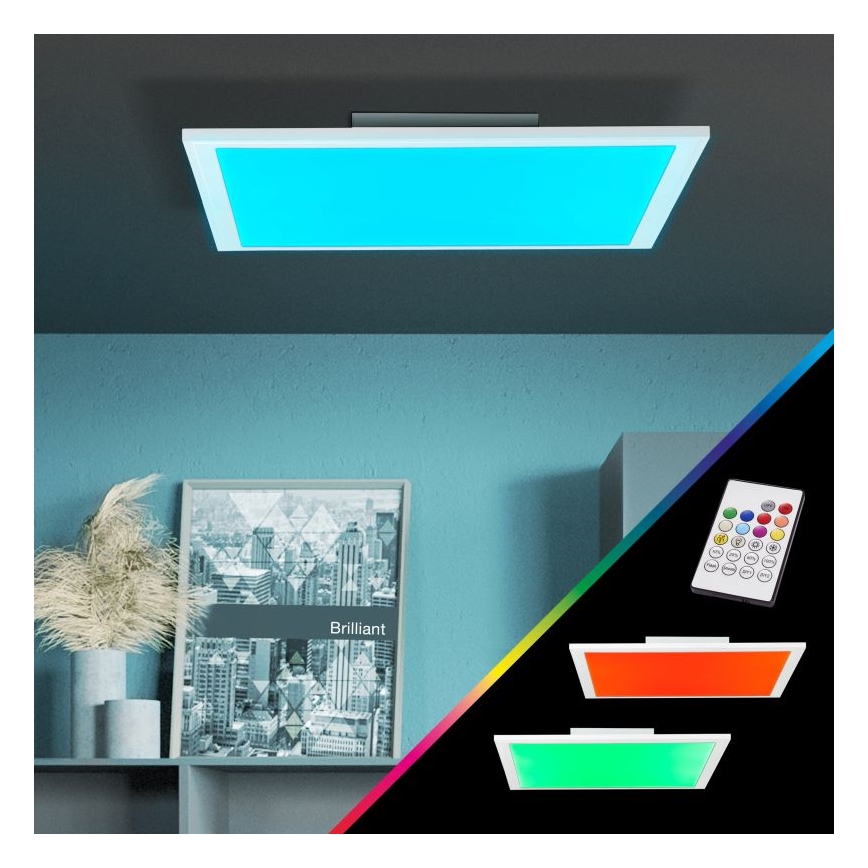 Brilliant - LED RGBW Stmívatelné stropní svítidlo ABIE LED/24W/230V 2700-6500K + dálkové ovládání