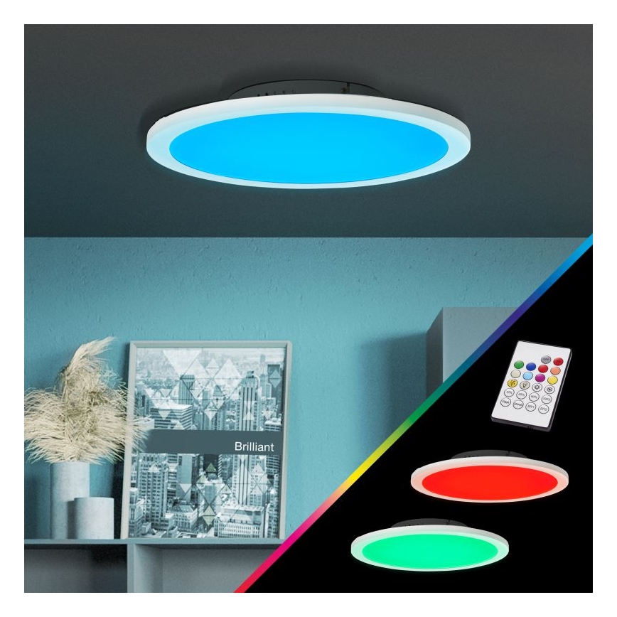 Brilliant - LED RGBW Stmívatelné stropní svítidlo ABIE LED/24W/230V 2700-6500K + dálkové ovládání