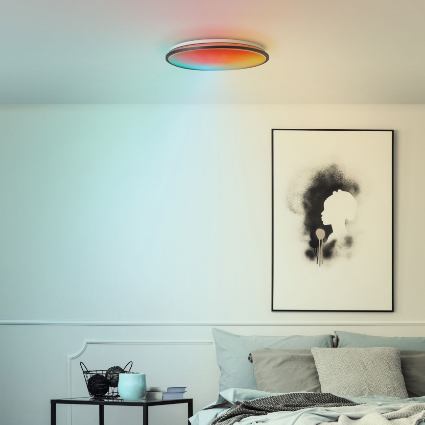 Brilliant - LED RGBW Stmívatelné stropní svítidlo HEIDA LED/30W/230V 3000-6500K + dálkové ovládání
