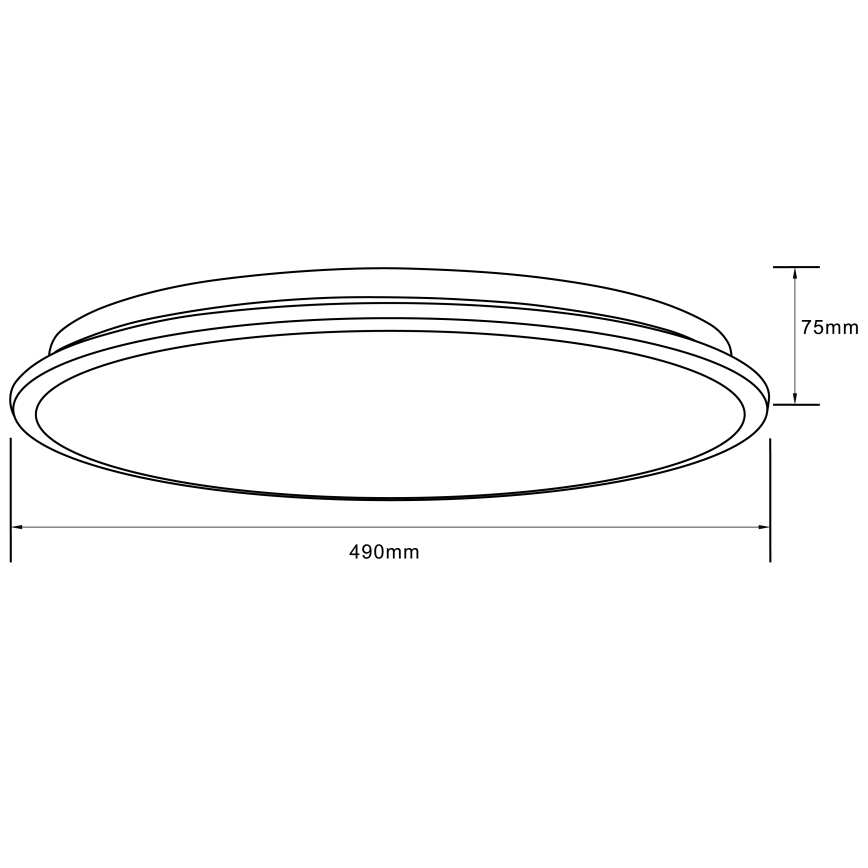 Brilliant - LED RGBW Stmívatelné stropní svítidlo HEIDA LED/30W/230V 3000-6500K + dálkové ovládání