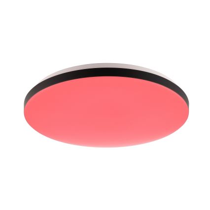 Brilliant - LED RGBW Stmívatelné stropní svítidlo LIVIO LED/20W/230V 3000-6500K pr. 49 cm černá + dálkové ovládání