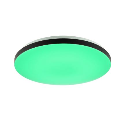 Brilliant - LED RGBW Stmívatelné stropní svítidlo LIVIO LED/20W/230V 3000-6500K pr. 49 cm černá + dálkové ovládání