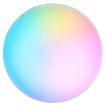 Brilliant - LED RGBW Stmívatelné stropní svítidlo LIVIO LED/20W/230V 3000-6500K pr. 49 cm černá + dálkové ovládání