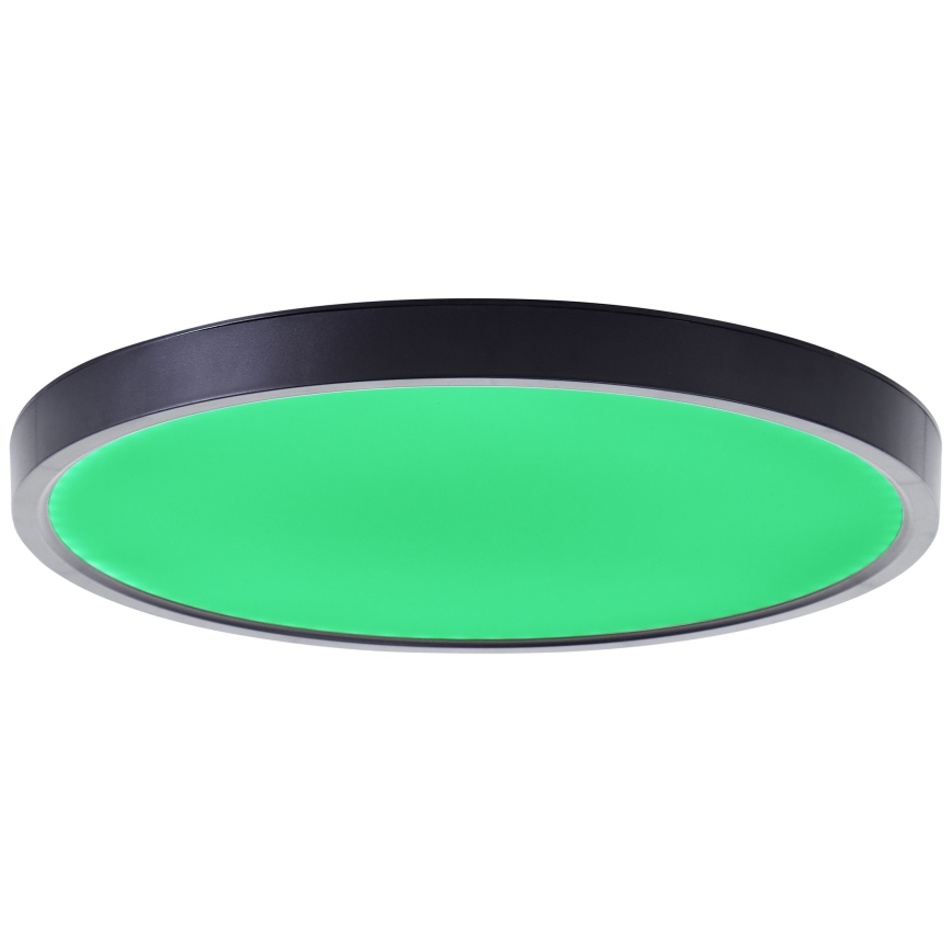 Brilliant - LED RGBW Stmívatelné stropní svítidlo LOTTI LED/16W/230V 3000K pr. 30 cm černá Wi-Fi Tuya + dálkové ovládání