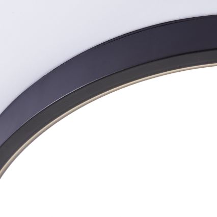 Brilliant - LED RGBW Stmívatelné stropní svítidlo LOTTI LED/16W/230V 3000K pr. 30 cm černá Wi-Fi Tuya + dálkové ovládání