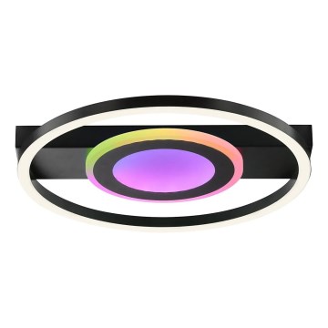 Brilliant - LED RGBW Stmívatelné stropní svítidlo MAUREEN LED/20W/230V 3000-6500K černá + dálkové ovládání