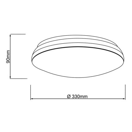 Brilliant - LED RGBW Stmívatelné stropní svítidlo MIDWAY LED/14W/230V 3100-6500K Wi-Fi Tuya + dálkové ovládání