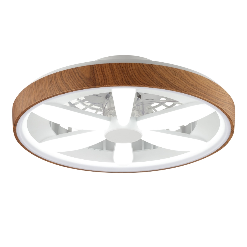 Brilliant - LED RGBW Stmívatelný stropní ventilátor GAIANO LED/24W/230V 2700-6500K pr. 48 cm hnědá + dálkové ovládání