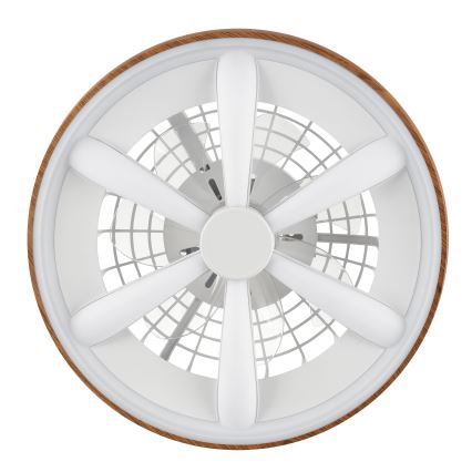 Brilliant - LED RGBW Stmívatelný stropní ventilátor GAIANO LED/24W/230V 2700-6500K pr. 48 cm hnědá + dálkové ovládání