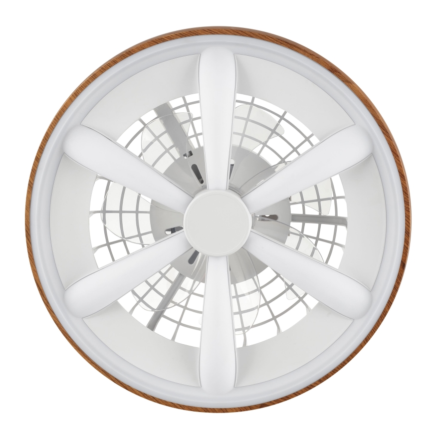Brilliant - LED RGBW Stmívatelný stropní ventilátor GAIANO LED/24W/230V 2700-6500K pr. 48 cm hnědá + dálkové ovládání