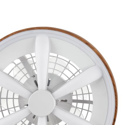 Brilliant - LED RGBW Stmívatelný stropní ventilátor GAIANO LED/24W/230V 2700-6500K pr. 48 cm hnědá + dálkové ovládání