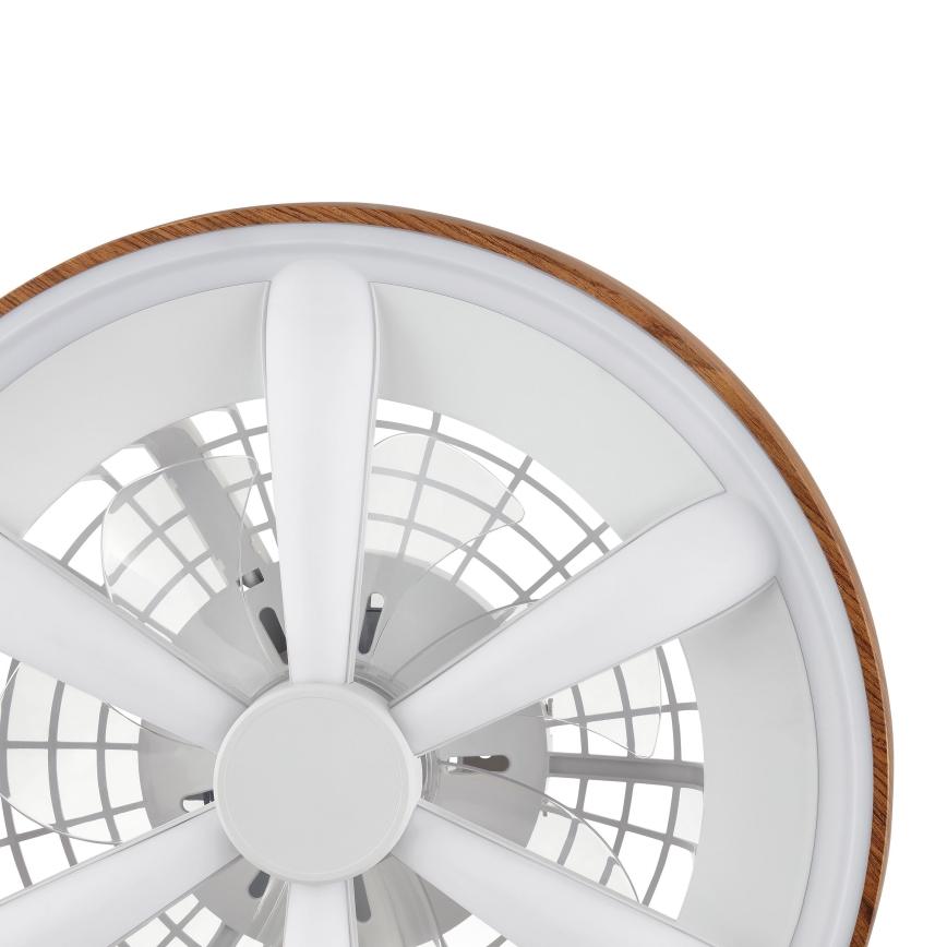 Brilliant - LED RGBW Stmívatelný stropní ventilátor GAIANO LED/24W/230V 2700-6500K pr. 48 cm hnědá + dálkové ovládání