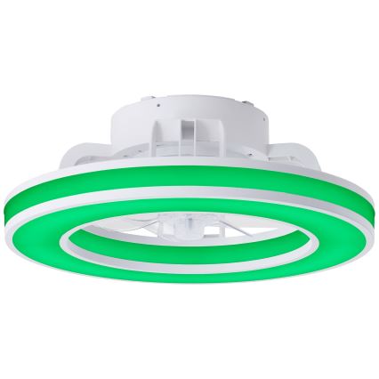 Brilliant - LED RGBW Stmívatelný stropní ventilátor MONDELLO LED/26W/230V 2700-6500K pr. 41,5 cm bílá + dálkové ovládání