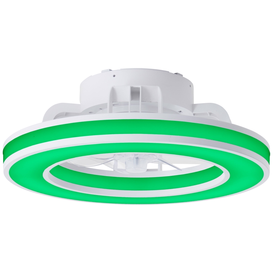 Brilliant - LED RGBW Stmívatelný stropní ventilátor MONDELLO LED/26W/230V 2700-6500K pr. 41,5 cm bílá + dálkové ovládání