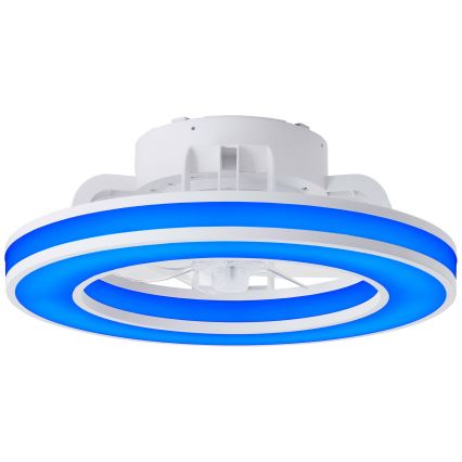 Brilliant - LED RGBW Stmívatelný stropní ventilátor MONDELLO LED/26W/230V 2700-6500K pr. 41,5 cm bílá + dálkové ovládání