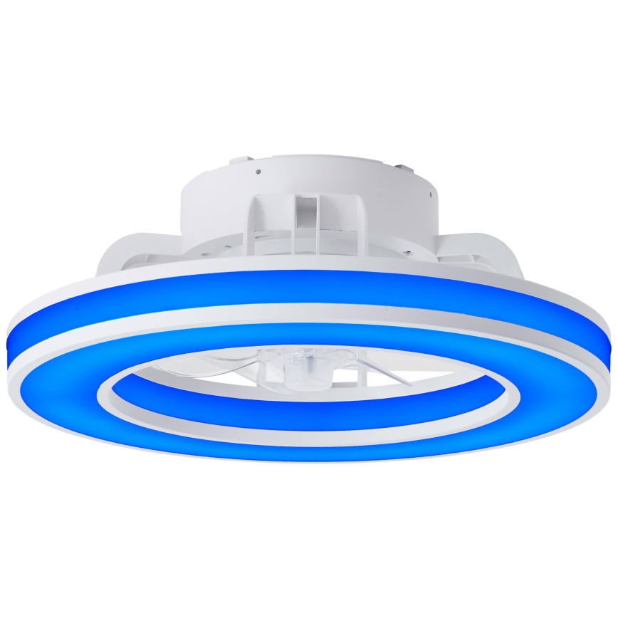 Brilliant - LED RGBW Stmívatelný stropní ventilátor MONDELLO LED/26W/230V 2700-6500K pr. 41,5 cm bílá + dálkové ovládání
