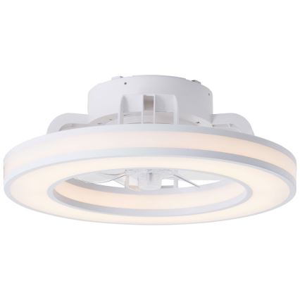 Brilliant - LED RGBW Stmívatelný stropní ventilátor MONDELLO LED/26W/230V 2700-6500K pr. 41,5 cm bílá + dálkové ovládání