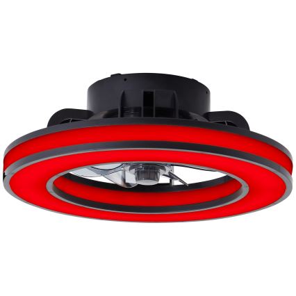 Brilliant - LED RGBW Stmívatelný stropní ventilátor MONDELLO LED/26W/230V 2700-6500K pr. 41 cm černá + dálkové ovládání