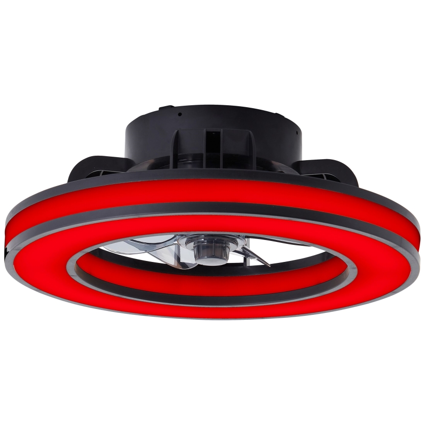 Brilliant - LED RGBW Stmívatelný stropní ventilátor MONDELLO LED/26W/230V 2700-6500K pr. 41 cm černá + dálkové ovládání
