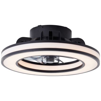 Brilliant - LED RGBW Stmívatelný stropní ventilátor MONDELLO LED/26W/230V 2700-6500K pr. 41 cm černá + dálkové ovládání
