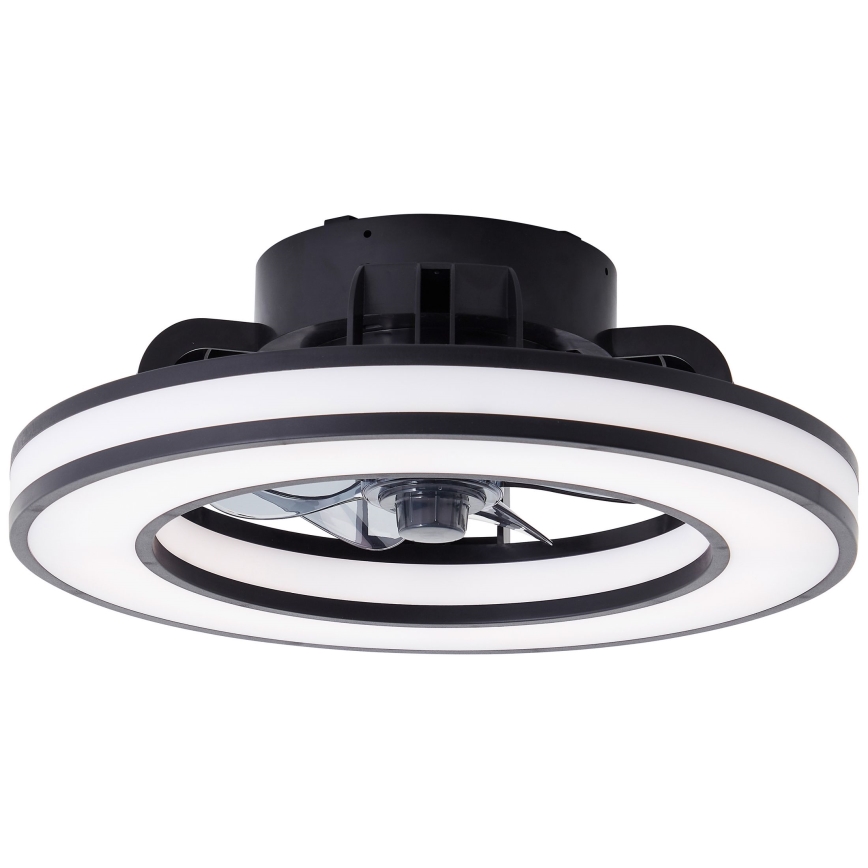 Brilliant - LED RGBW Stmívatelný stropní ventilátor MONDELLO LED/26W/230V 2700-6500K pr. 41 cm černá + dálkové ovládání
