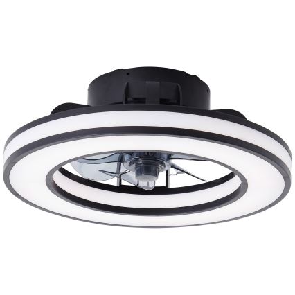 Brilliant - LED RGBW Stmívatelný stropní ventilátor MONDELLO LED/26W/230V 2700-6500K pr. 41 cm černá + dálkové ovládání