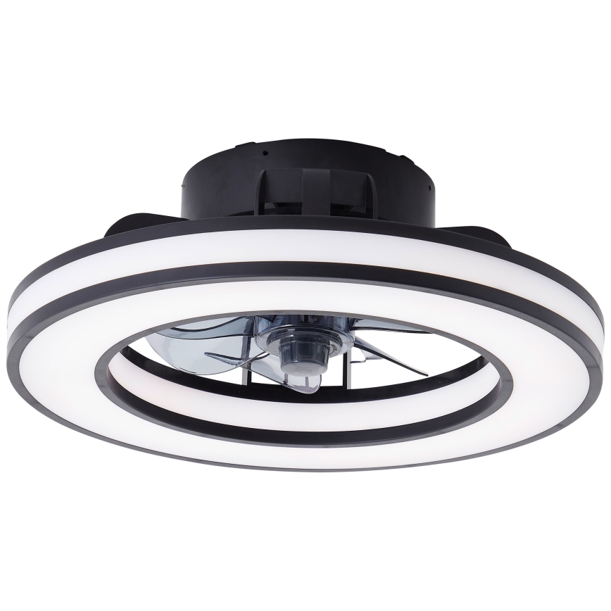 Brilliant - LED RGBW Stmívatelný stropní ventilátor MONDELLO LED/26W/230V 2700-6500K pr. 41 cm černá + dálkové ovládání