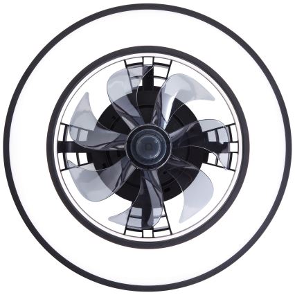 Brilliant - LED RGBW Stmívatelný stropní ventilátor MONDELLO LED/26W/230V 2700-6500K pr. 41 cm černá + dálkové ovládání