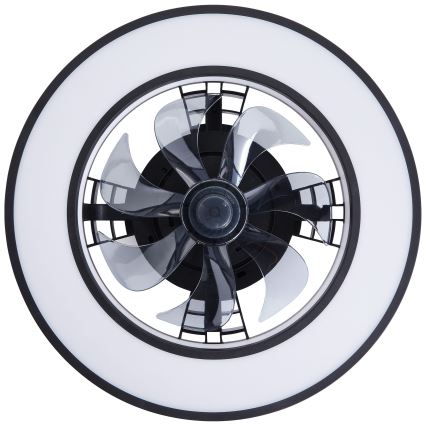 Brilliant - LED RGBW Stmívatelný stropní ventilátor MONDELLO LED/26W/230V 2700-6500K pr. 41 cm černá + dálkové ovládání