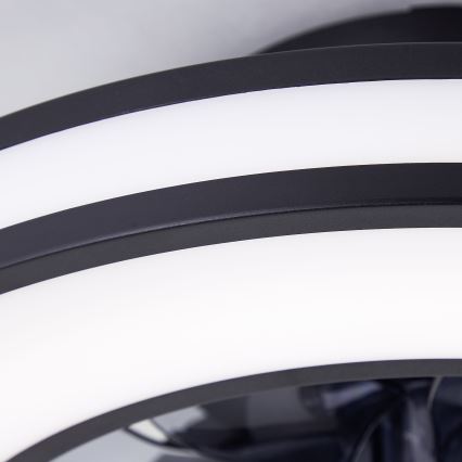 Brilliant - LED RGBW Stmívatelný stropní ventilátor MONDELLO LED/26W/230V 2700-6500K pr. 41 cm černá + dálkové ovládání
