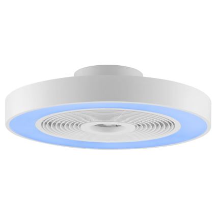 Brilliant - LED RGBW Stmívatelné stropní svítidlo s ventilátorem CATANIA LED/37W/230V 2700-6500K pr. 48,6 cm bílá + dálkové ovládání