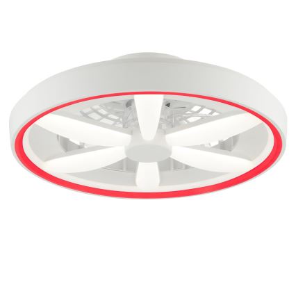 Brilliant - LED RGBW Stmívatelný stropní ventilátor se světlem GAIANO LED/48W/230V 2700-6500K bílá + dálkové ovládání
